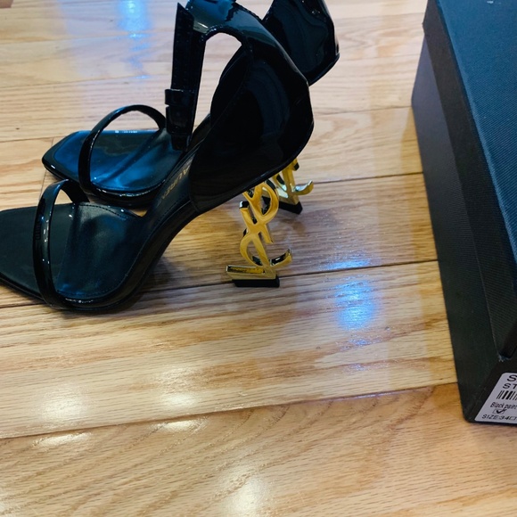 Saint Laurent Opyum Patent Pump 110 mm Gold Hardware - Picture 6 of 6